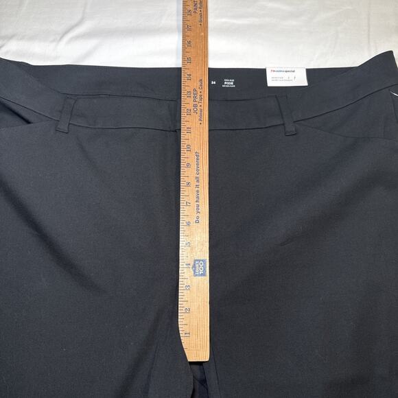 Old Navy High Rise Pixie Pants Womens Plus Size 24 Black Never Fade Trouser NWT - Picture 9 of 14